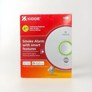 Kidde WiFi Smart Smoke Alarm Hardwired Alexa Google Voice Alert‎ P4010ACS-WF